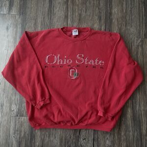 Vtg Ohio State Buckeyes Sweatshirt Team Edition Apparel USA Made Distressed Sz L